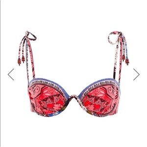 Donna Antiq bikini Agua bendita bathing suit top small